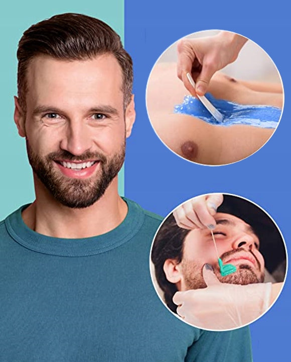 Vaško depiliavimo rinkinys, vaško šildytuvas, 6x kietas vaškas granulėse